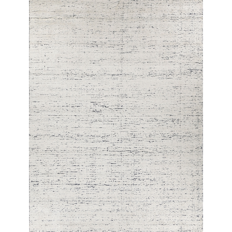 Montero Handloomed Wool/Pet Yarn Ivory/Navy 8'x10' Area Rug