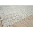 Montero Handloomed Wool/Pet Yarn Silver/Gray 10'x14' Area Rug