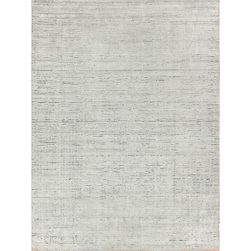 Montero Handloomed Wool/Pet Yarn Silver/Gray 8'x10' Area Rug