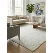 Montero Handloomed Wool/Pet Yarn Ivory/Gray 10'x14' Area Rug