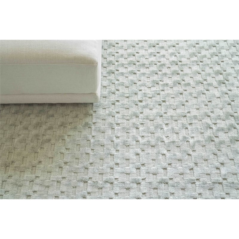 Monroe Silk Handloomed Bamboo Silk Ivory 12'x15' Area Rug