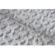 Monroe Silk Handloomed Bamboo Silk/Wool Light Silver 2'x3' Area Rug