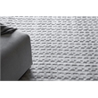 Monroe Silk Handloomed Bamboo Silk/Wool Light Silver 2'x3' Area Rug
