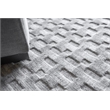 Monroe Silk Handloomed Bamboo Silk/Wool Light Silver 2'x3' Area Rug