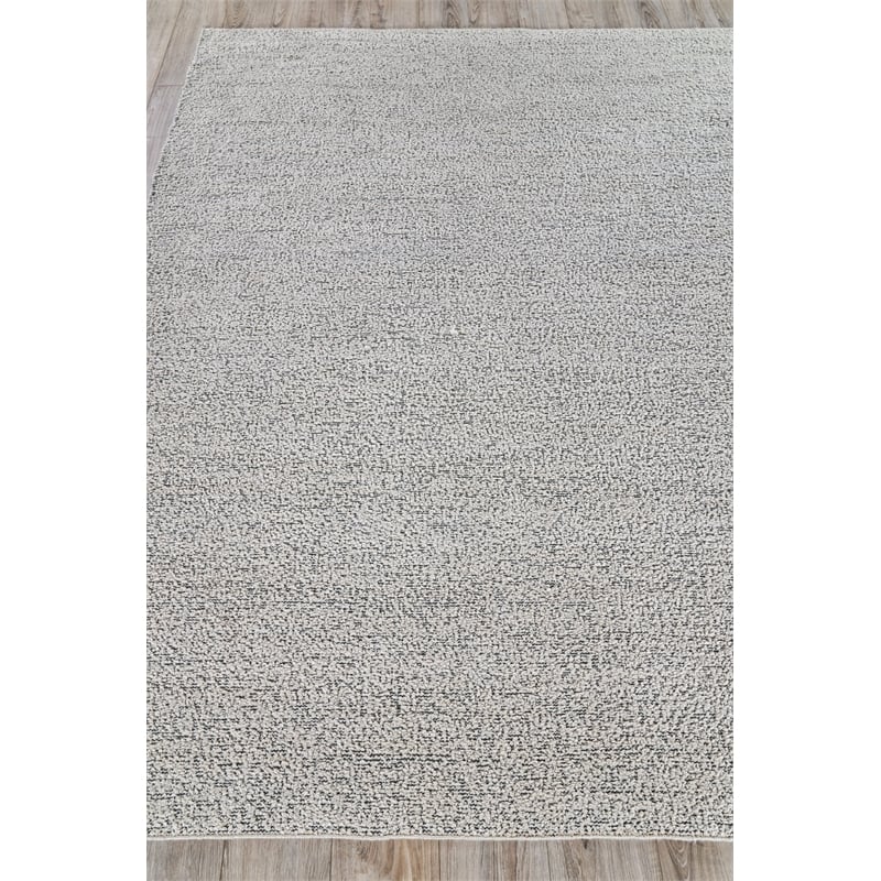 Morello Handloomed Pet Ivory/Dark Gray 12'x15' Area Rug