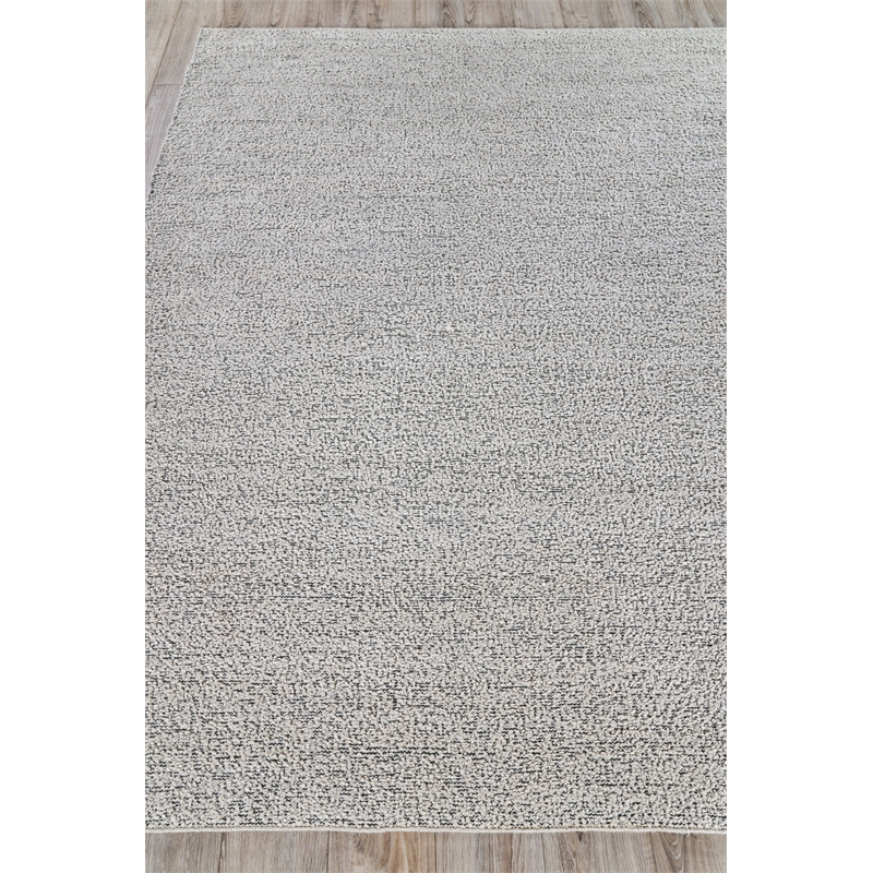 Morello Handloomed Pet Ivory/Dark Gray 4'x6' Area Rug