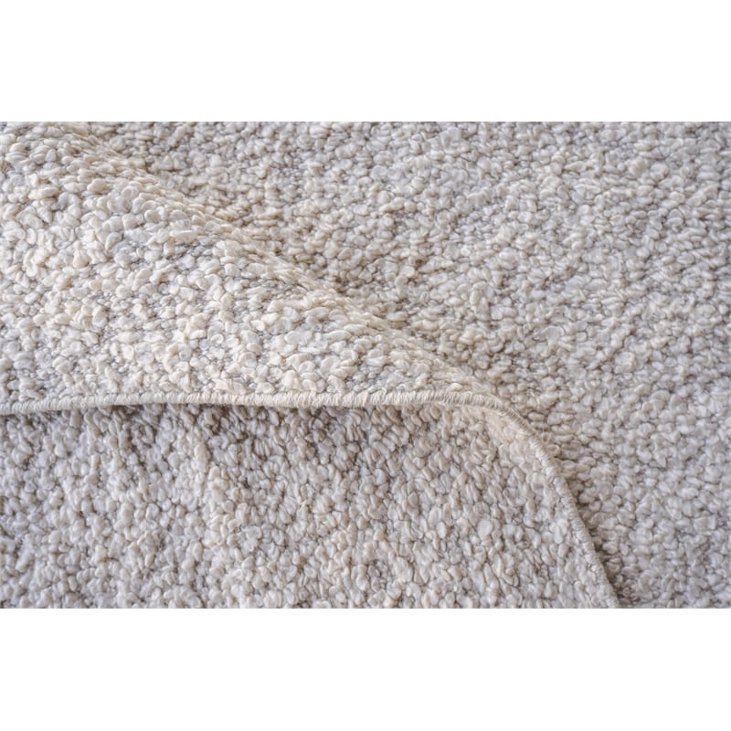 Morello Handloomed Pet Ivory/Gray 4'x6' Area Rug