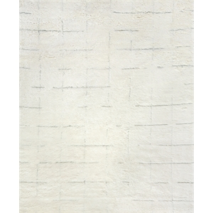 Moroccan Hand-Knotted New Zealand Wool Ivory/Gray 6'x9' Area Rug
