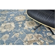 Museum Hand-Knotted Bamboo Silk Blue 9'x12' Area Rug