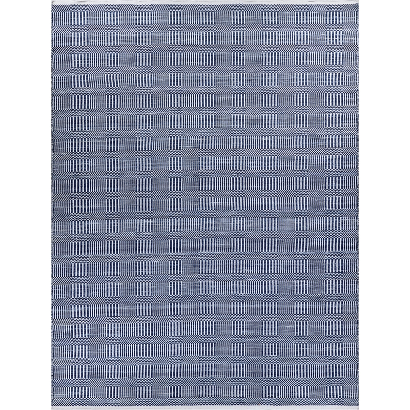 Naples Flatweave Pet Ivory/Blue 5'x8' Area Rug