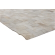 Natural Hide Hand-Tufted Leather Hide Ivory 10'x13' Area Rug