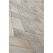 Natural Hide Hand-Tufted Leather Hide Ivory 10'x13' Area Rug