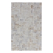 Natural Hide Hand-Tufted Leather Hide Ivory 10'x13' Area Rug