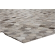 Natural Hide Hand-Tufted Leather Hide Silver/Multi 8'x11' Area Rug