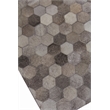 Natural Hide Hand-Tufted Leather Hide Silver/Multi 8'x11' Area Rug
