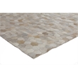 Natural Hide Hand-Tufted Leather Hide Ivory/Multi 8'x11' Area Rug
