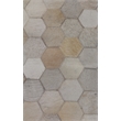 Natural Hide Hand-Tufted Leather Hide Ivory/Multi 8'x11' Area Rug