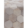 Natural Hide Hand-Tufted Leather Hide Ivory/Multi 8'x11' Area Rug