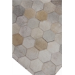 Natural Hide Hand-Tufted Leather Hide Ivory/Multi 8'x11' Area Rug