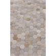 Natural Hide Hand-Tufted Leather Hide Ivory/Multi 8'x11' Area Rug