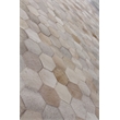 Natural Hide Hand-Tufted Leather Hide Ivory/Multi 8'x11' Area Rug