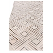 Natural Hide Hand-Tufted Leather Hide Silver/Ivory 5'x8' Area Rug