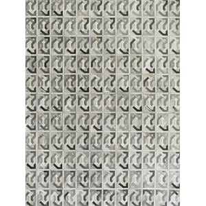 Natural Hide Hand-Tufted Leather Ivory/Silver/Medium Gray 11'6&quotx14'6&quot Area Rug