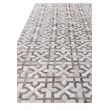 Natural Hide Hand-Tufted Leather Hide Silver/Ivory 8'x10' Area Rug