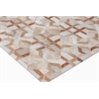 Natural Hide Hand-Tufted Leather Hide Beige/Ivory 5'x8' Area Rug