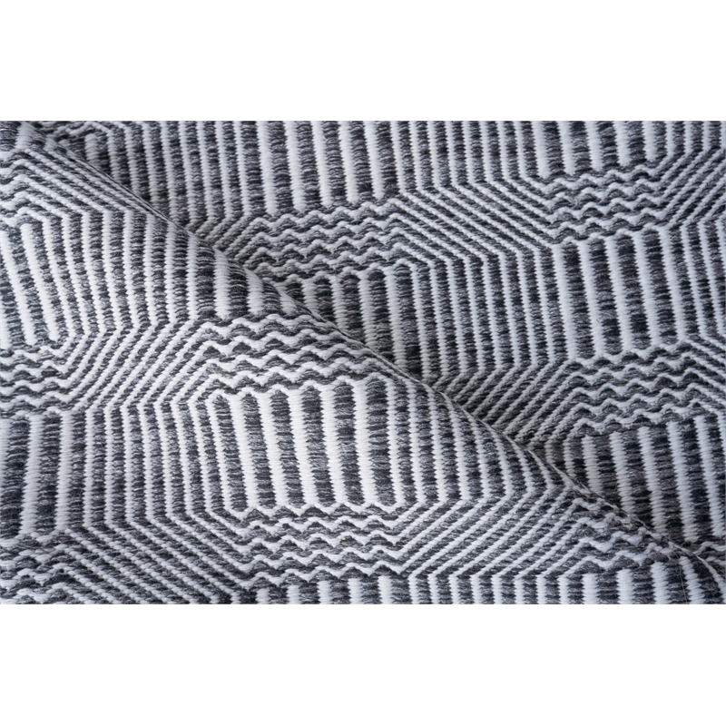 Naples Flatweave Pet Ivory/Black 5'x8' Area Rug