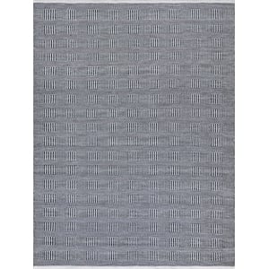 Naples Flatweave Pet Ivory/Black 5'x8' Area Rug