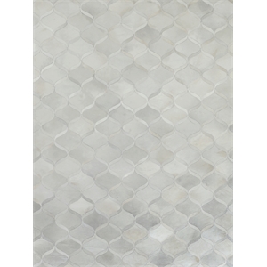 Natural Hide Hand-Tufted Leather Hide Ivory 9'6&quotx13'6&quot Area Rug
