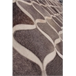 Natural Hide Hand-Tufted Leather Hide Silver/Blue 4'6