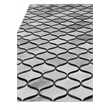 Natural Hide Hand-Tufted Leather Hide Silver/Blue 4'6