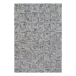 Natural Hide Hand-Tufted Leather Hide Silver/Ivory 8'x10' Area Rug