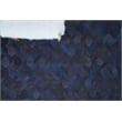 Natural Hide Hand-Tufted Leather Hide Blue/Multi 13'6