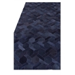 Natural Hide Hand-Tufted Leather Hide Blue/Multi 5'x8' Area Rug