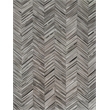 Natural Hide Hand-Tufted Leather Hide Gray/Ivory 8'x10' Area Rug
