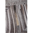Natural Hide Hand-Tufted Leather Hide Gray/Ivory 8'x10' Area Rug