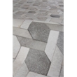 Natural Hide Hand-Tufted Leather Hide Gray/Ivory 8'x10' Area Rug