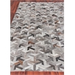 Natural Hide Hand-Tufted Leather Hide Gray 8'x10' Area Rug