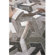 Natural Hide Hand-Tufted Leather Hide Gray 8'x10' Area Rug