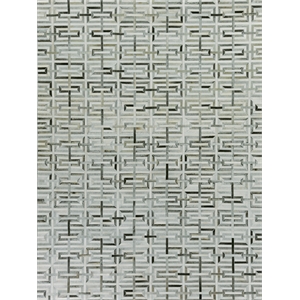Natural Hide Hand-Tufted Leather Hide Silver/Ivory 8'x11' Area Rug