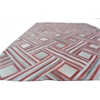 Natural Hide Hand-Tufted Leather Hide Red/Multi 8'x10' Area Rug