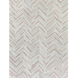 Natural Hide Hand-Tufted Leather Hide Ivory/Beige/Red/Multi 2'3
