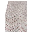 Natural Hide Hand-Tufted Leather Hide Ivory/Beige/Red/Multi 9'6