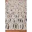 Natural Hide Hand-Tufted Leather Hide Gray/Ivory 8'x10' Area Rug