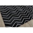 Natural Hide Hand-Tufted Leather Hide Black/Ivory 11'6