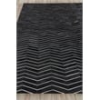 Natural Hide Hand-Tufted Leather Hide Black/Ivory 11'6