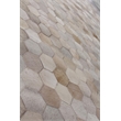 Natural Hide Hand-Tufted Leather Hide Blue/Multi 5'x8' Area Rug